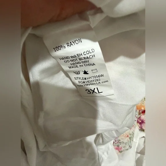 Hayden Los Angeles floral print belted tier poplin midi dress easter - Picture 10 of 11